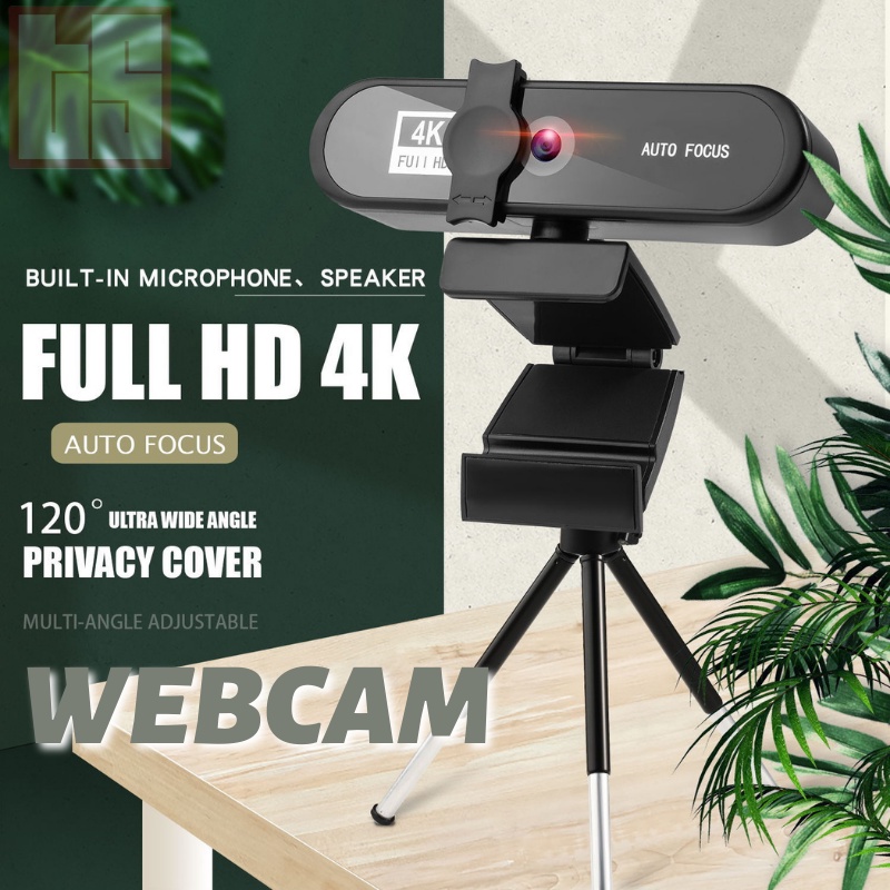 WEBCAM Full HD 4K mic chống ồn chủ động, tự động focus chất lượng cao sắc nét