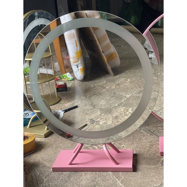 Gương led để bàn phấn  gương để bàn lắp ráp hoàn chỉnh