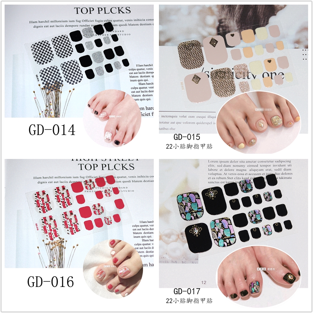 [Hàng mới về] Nhãn dán trang trí móng tay 3D hợp thời trang Gd00-1-017