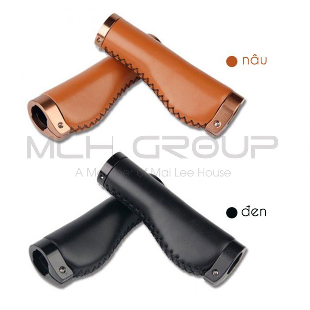 Tay Cầm Xe Đạp Tay Nắm Ghi Đông Chất Liệu Da PU Mềm Mại Thoải Mái Chống Trơn Trượt Chống Sốc MLH