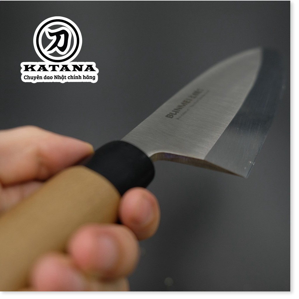 Dao bếp Nhật cao cấp BUNMEI Deba tay phải (225mm) by Katana