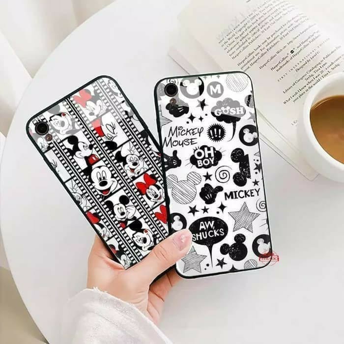 Ốp Điện Thoại Mặt Kính Họa Tiết Chuột Mickey 2 Cho Xiaomi Redmi Note 5 5 Pro 5a 5a Redmi 5 +