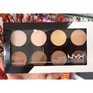 Bảng phấn tạo khối 8màu NYX Highlight & Contour Pro Palette 