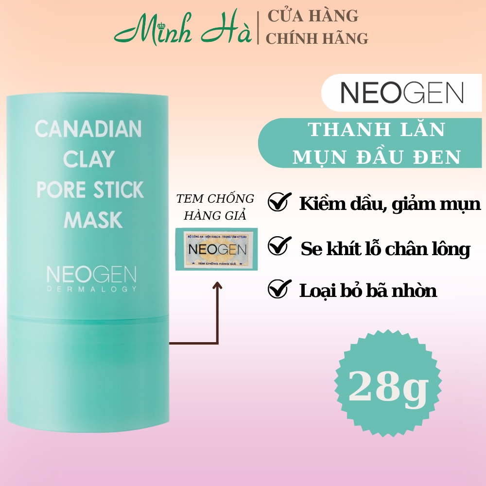 Thanh lăn mụn đầu đen Neogen Dermalogy Canadian Clay Pore Stick Mask 28g thumbnail