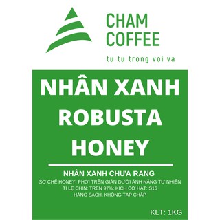 1kg cà phê nhân xanh Robusta Honey S16 chưa rang