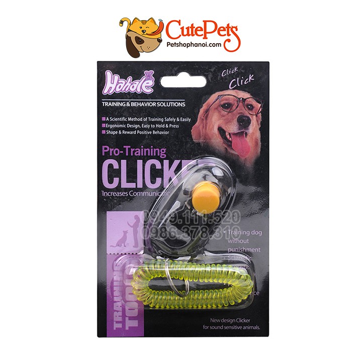 Clicker huấn luyện chó - CutePets Phụ kiện thú cưng Pet Shop Hà Nội