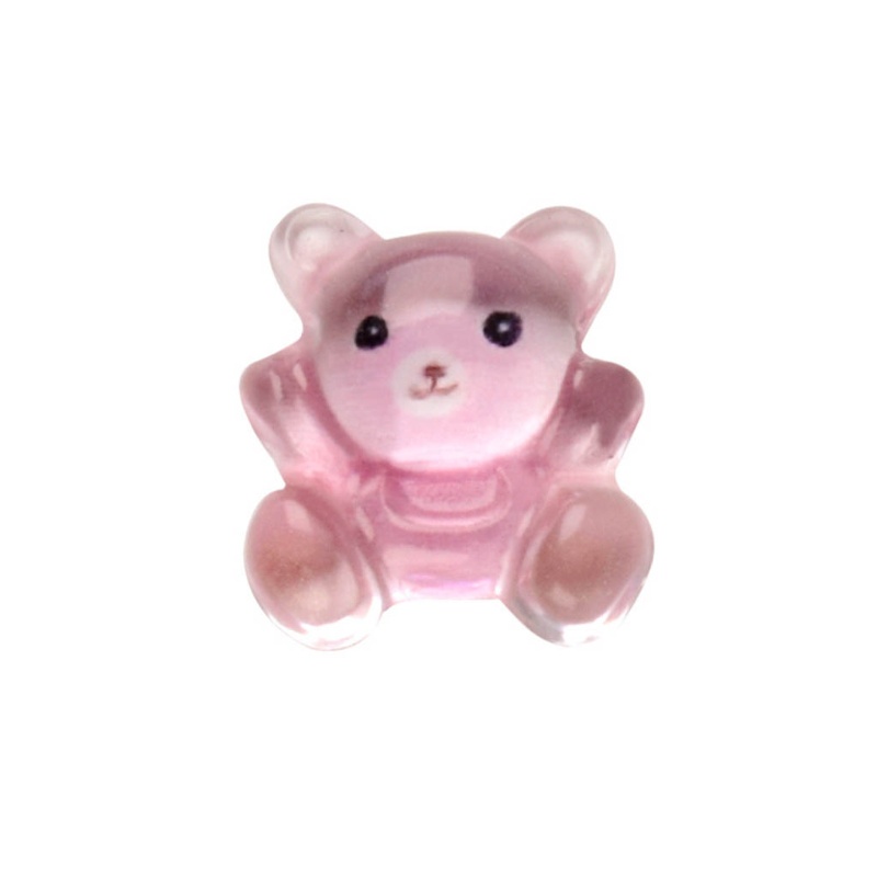 Phụ Kiện Hình Gấu Ôm Pha Lê Trang Trí Móng Tay Nghệ Thuật DIY