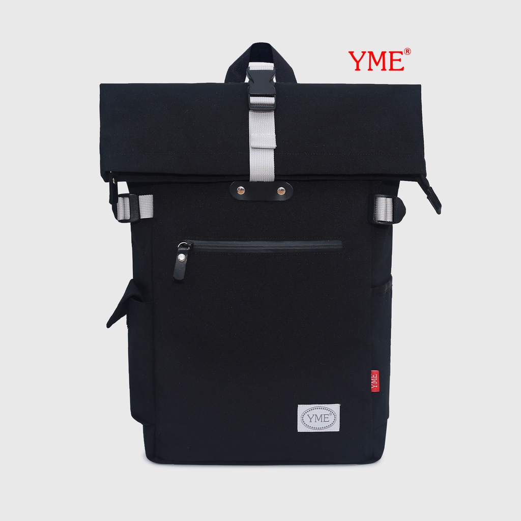 YBL09 Balo Nam Nữ YME đi học đi làm đeo êm nhẹ chất vải polyester canvas chống thấm