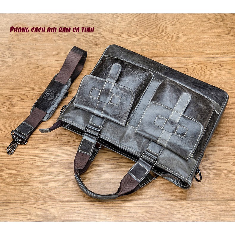 Cặp nam công sở da bò thật 100% ,da bò cao cấp chịu chày chịu nước uốn nén đàn hồi bền bỉ | BigBuy360 - bigbuy360.vn