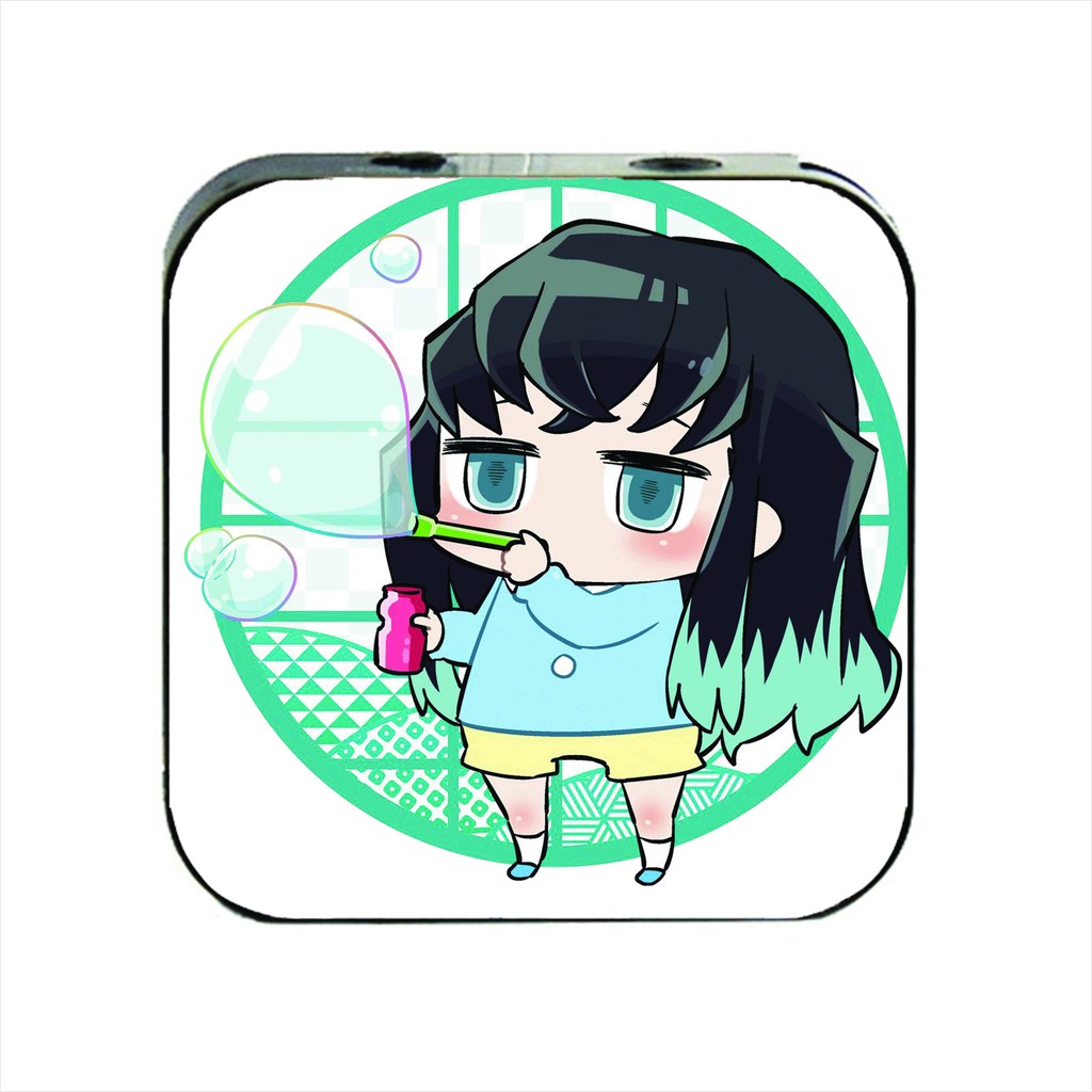 Máy nghe nhạc mp3 Kimetsu no Yaiba Thanh Gươm Diệt Quỷ cầm tay mini tặng tai nghe cắm có mic &amp; dây sạc anime chibi m3