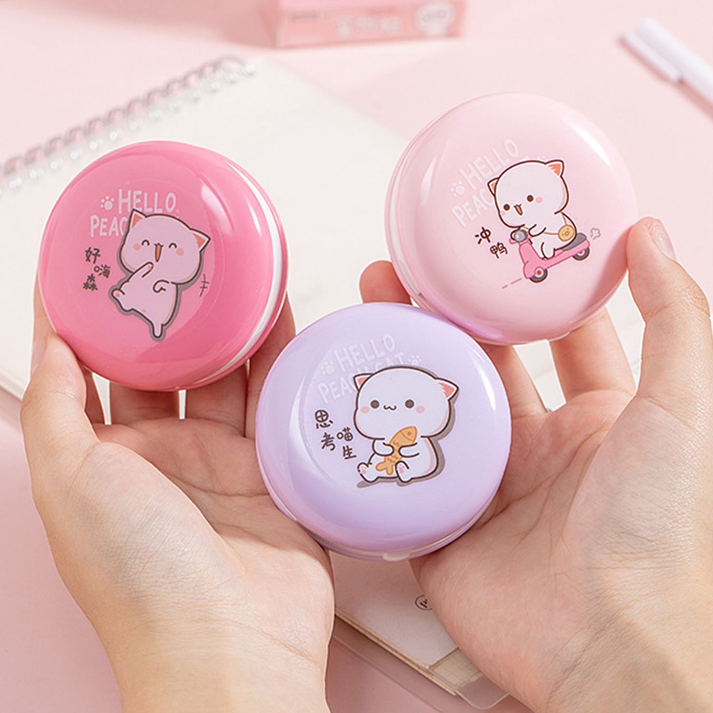 Bút Xóa Kéo Hình Bánh Macaron Dễ Thương 5mm * 8m