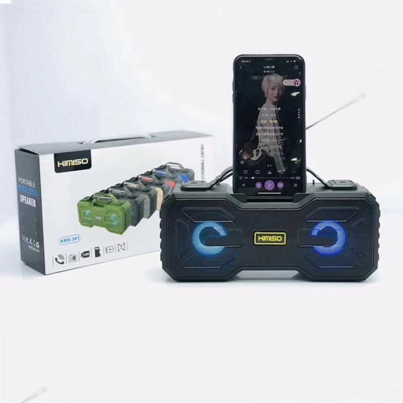 [RẺ NHẤT SHOPEE] Loa Bluetooth Kimiso KMS301 Xách Tay, Hỗ Trợ Đài Radio FM, Công Suất Lớn