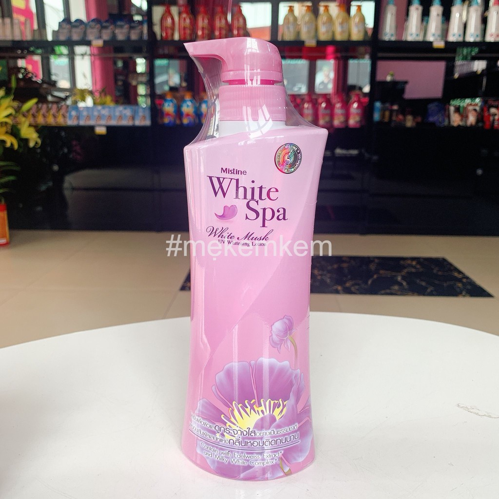 KEM DƯỠNG DA TOÀN THÂN MISTINE WHITE SPA WHITE MUSK LOTION 400 ML