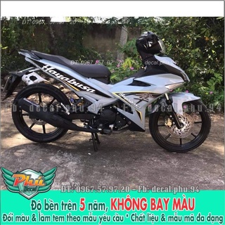 Tem rời Exciter 150 Xám xi măng Hayabusa -1
