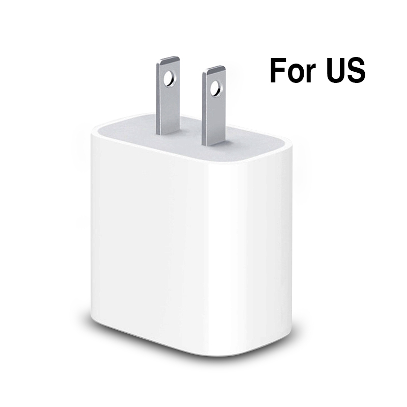 18W PD Phone Charger For iPhone 11 Pro XS Max 6 Type C Fast Charging Power EU US Plug iPhone Charger Củ Sạc Nhanh B'