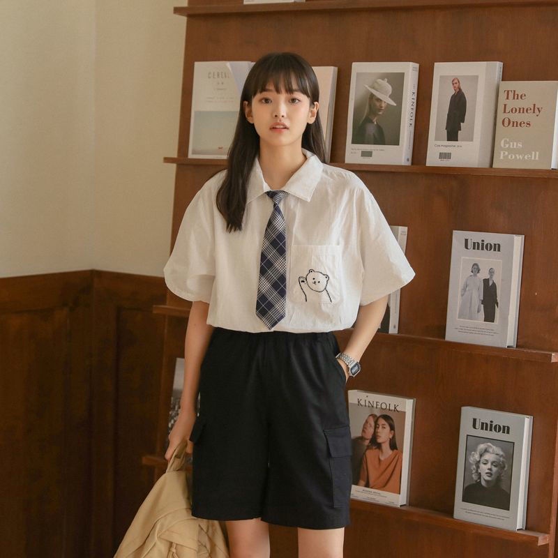 NRVP Áo Sơ Mi Dáng Rộng Thời Trang Hàn Quốc 2022 Dành Cho Nữ