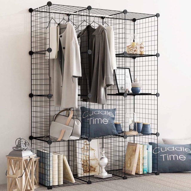 🍃 KỆ LƯỚI SẮT / THÉP TĨNH ĐIỆN LẮP GHÉP ĐA NĂNG, TỦ TAB ĐẦU GIƯỜNG MINI SIÊU ĐẸP