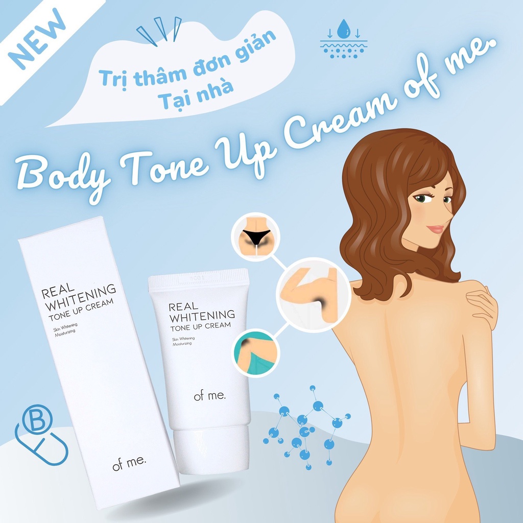 KEM BODY DƯỠNG TRẮNG DA BODY,NÁCH,MÔNG.BẸN OF ME. REAL WHITENING TONE UP CREAM NGĂN NGỪA THÂM SẠM