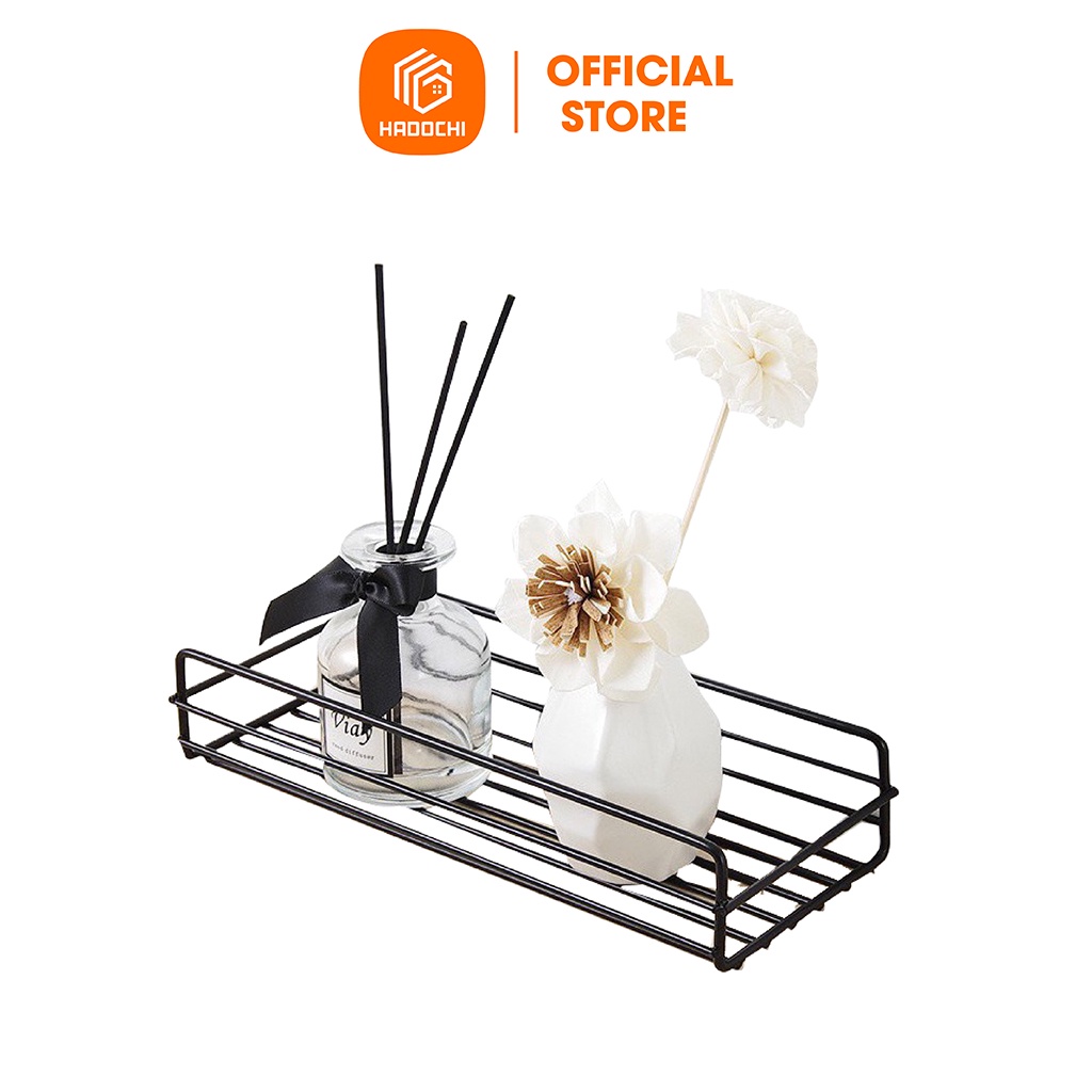 Kệ Dán Tường Để Đồ Trang Trí HADOCHI - Giá Treo Tường Đựng Dầu Gội, Bình Hoa, Decor - Kệ Để Đồ Nhà Tắm