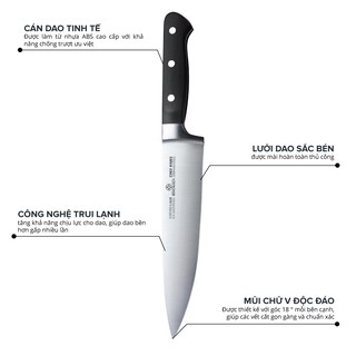 Dao Đầu Bếp Benchusch 8 inch - Dòng Chef Knife - Thép Carbon Đức Cao Cấp