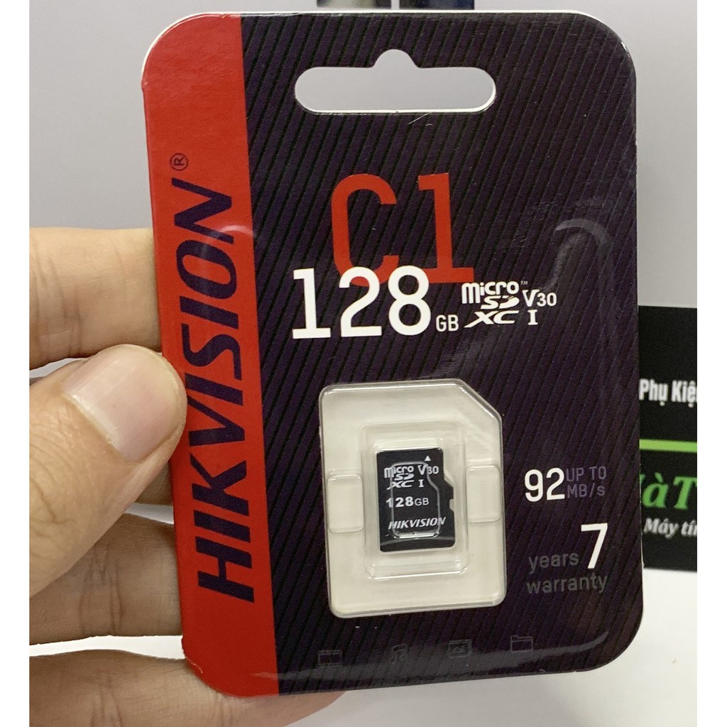 Thẻ Nhớ 32GB 64GB 128GB HIKVISION CLASS 10 micro sd cho điện thoại máy ảnh chính hãng bảo hành 5 năm