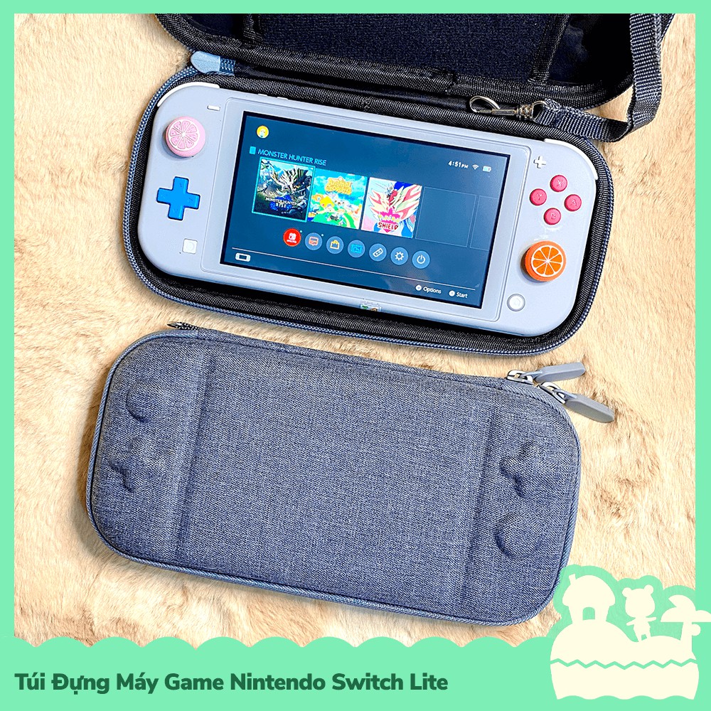 [Sẵn VN] Túi Đựng Máy Game Cầm Tay Nintendo Switch Lite Trơn Nhiều Màu