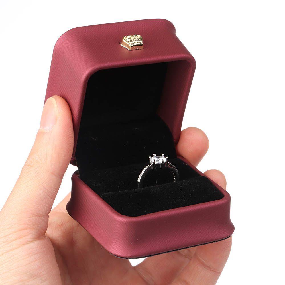 ME Hộp Đựng Nhẫn / Đồng Hồ Bằng Nhựa Thiết Kế Hở Độc Đáo Dùng Trang Trí Tiệc Cưới Ốp