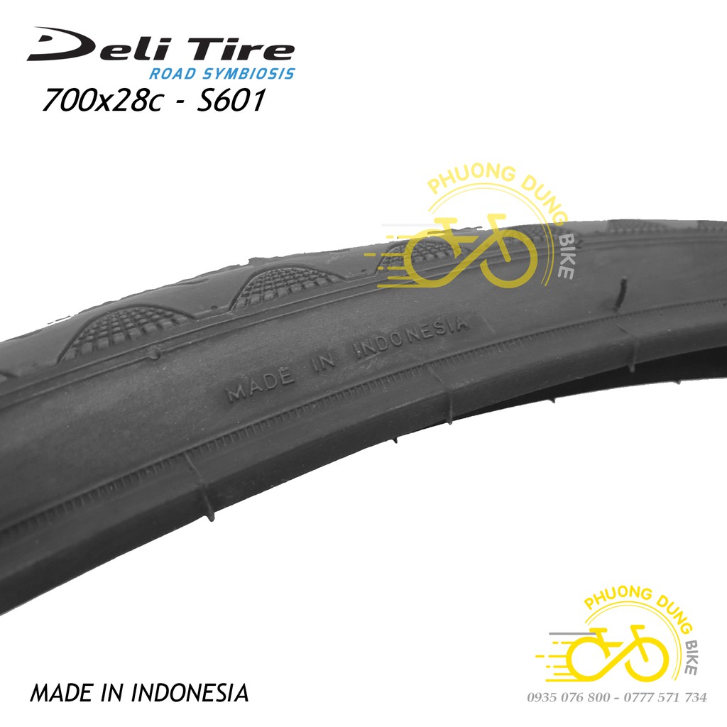 Lốp (Vỏ) xe đạp Deli Tire S601 700x28C - 1 Chiếc