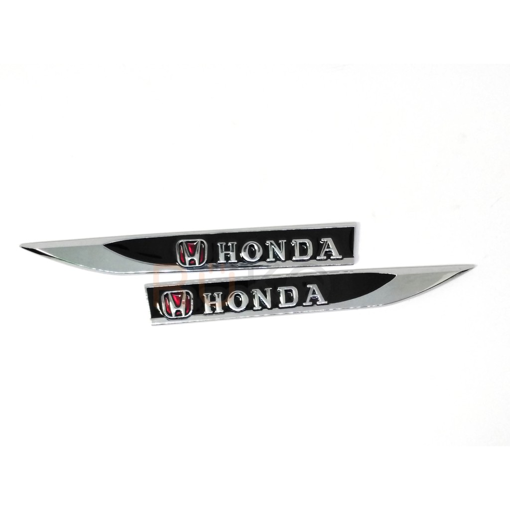 Bộ 2 miếng dán 3D kim loại trang trí Honda