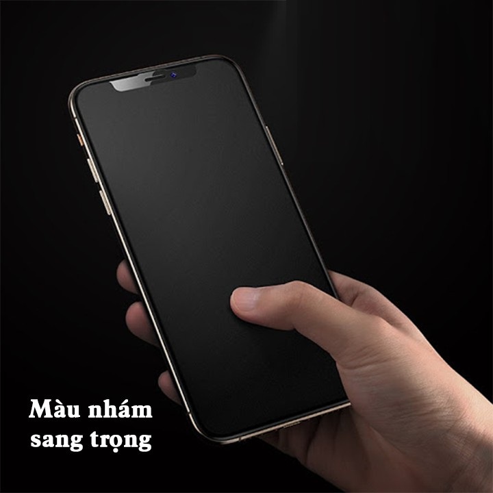 Cường Lực Chống vân tay iphone Xs Max 11 pro max 7 plus 8 plus X Xr 12 Pro Max 13 Pro Max - Nhám Ag Full màn hình