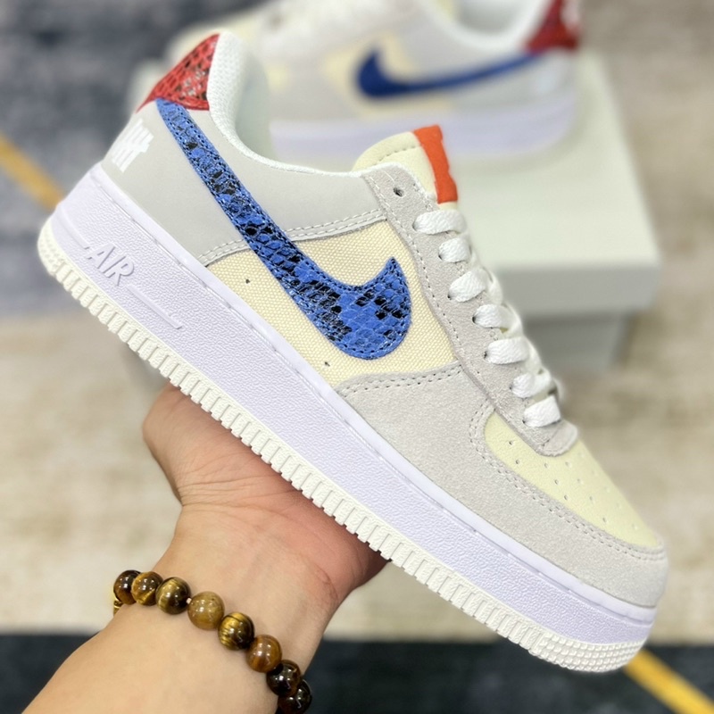 Giày_Thể Thao Nam Nữ Air Force 1 da lộn Low SP Undefeated Ballistic Dunk, AF1 Vàng Chanh Cực Hot SC tặng box bảo vệ