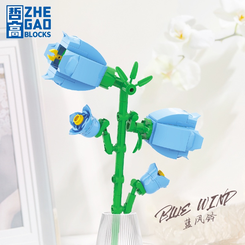 Đồ Chơi Lắp Ráp Mô Phỏng Vườn Hoa Tulip Hoa Mẫu Đơn Diy