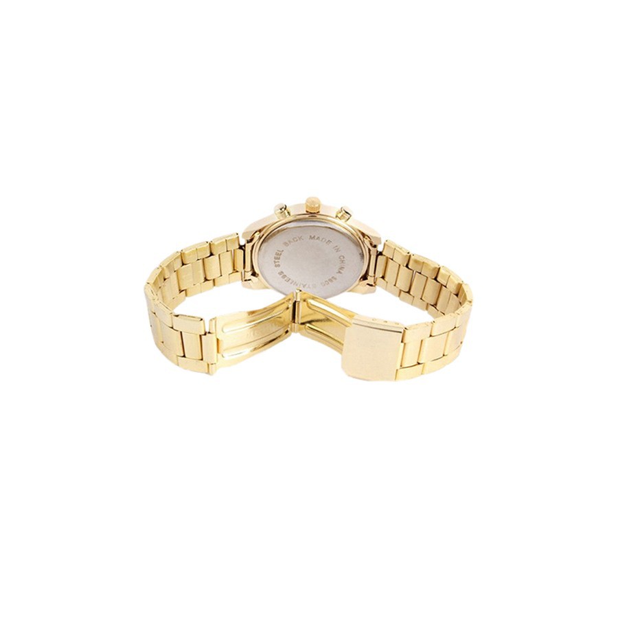 Đồng hồ Unisex đính đá bằng thép không gỉ