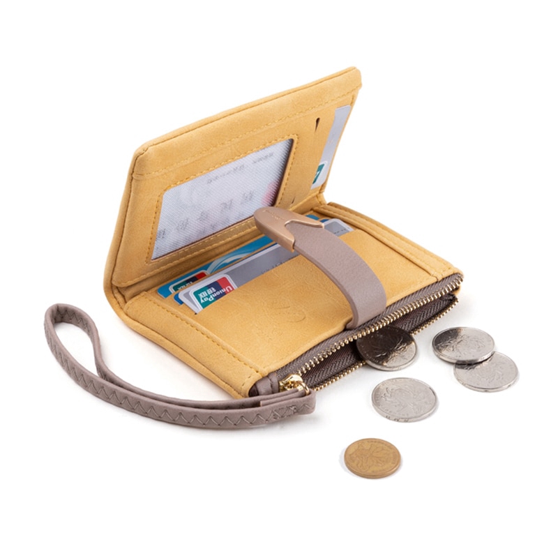 Ví Ngắn Bằng Da PU Xinh Xắn Hợp Thời Trang Cho Nữ