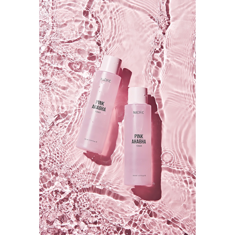 Nước Hoa Hồng Loại Bỏ Tế Bào Chết, Làm Dịu Da NACIFIC Pink AHABHA Toner 150ml