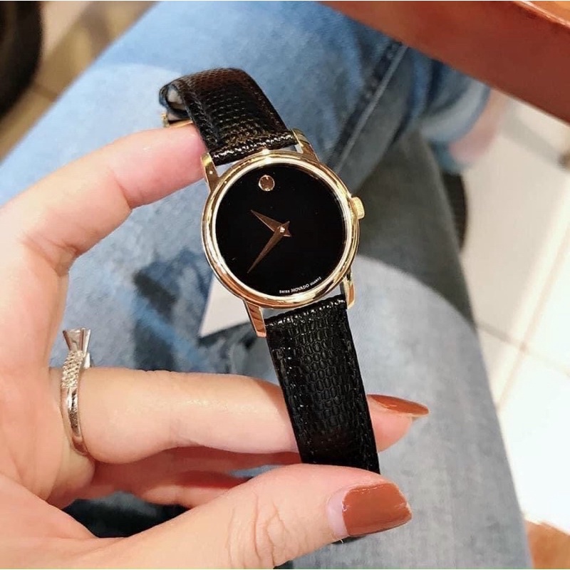 ĐỒNG HỒ NỮ MOVADO HÀN QUỐC CHỒNG NƯỚC  - DÂY DA