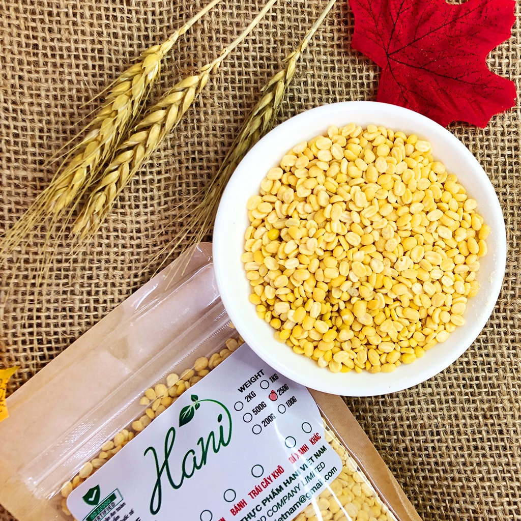 500g Đậu Xanh Bóc Vỏ Hữu Cơ Sạch Nấu Chè, Làm Bánh ❣️ Dinh dưỡng HANI FOOD