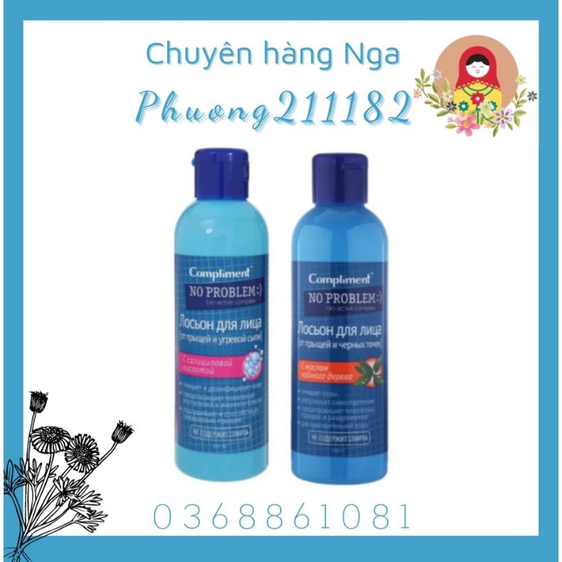 Nước hoa hồng toner giảm mụn,dầu nhờn 200ml của Nga
