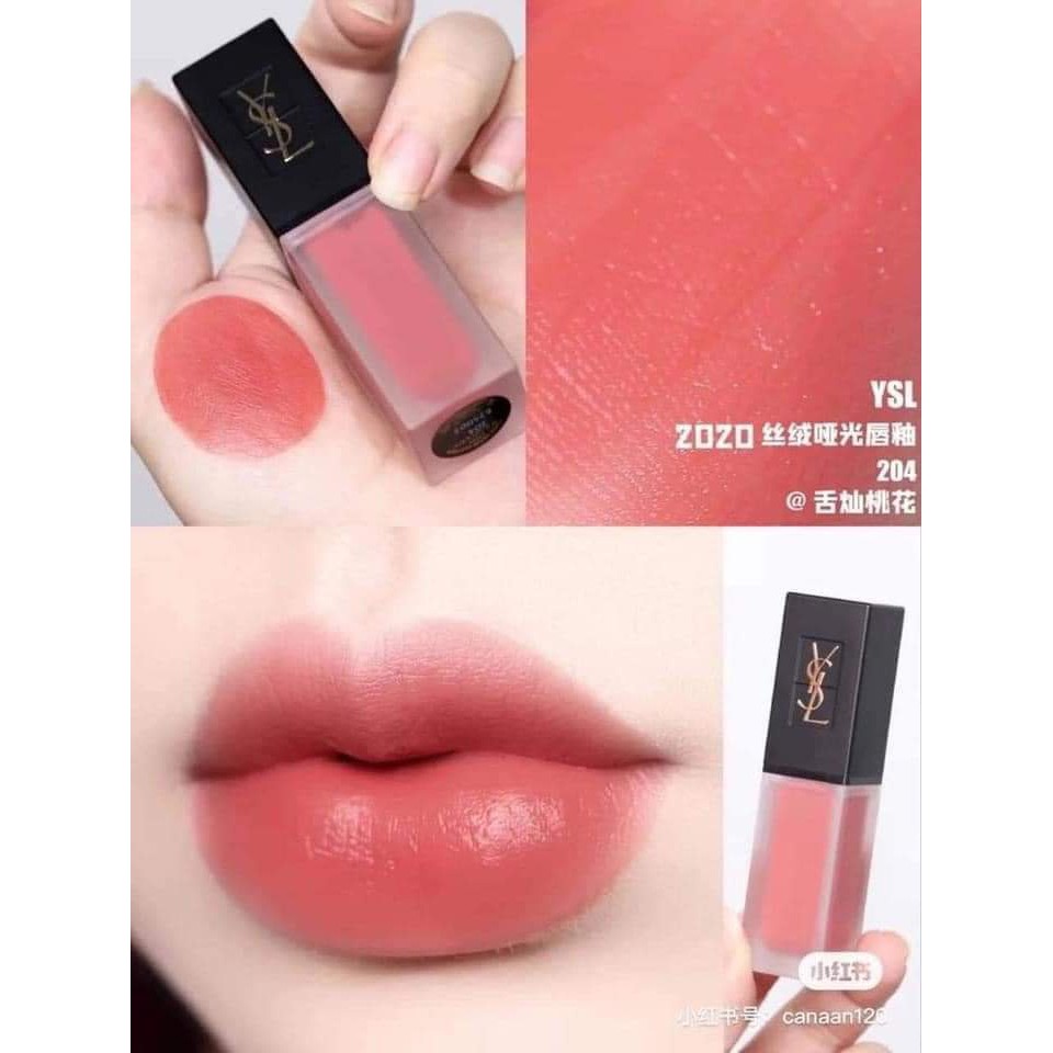 Son YSL MÀU 204 - Hồng cam đào