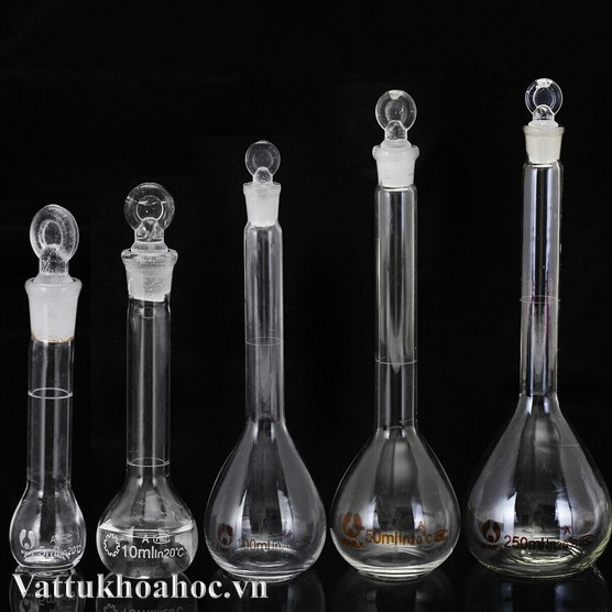 Bình định mức màu trắng 100ml-2000ml