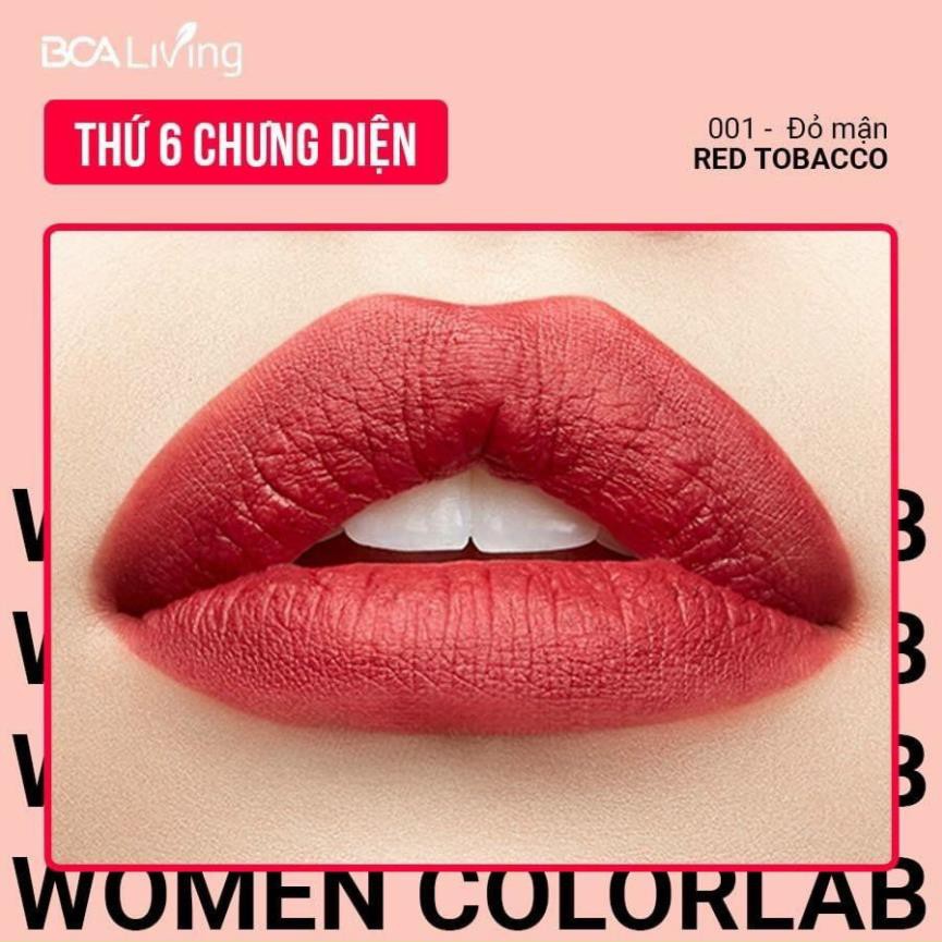 Hot Son môi Colorlab Đỏ mận Quyến rũ Red Tobacco 001