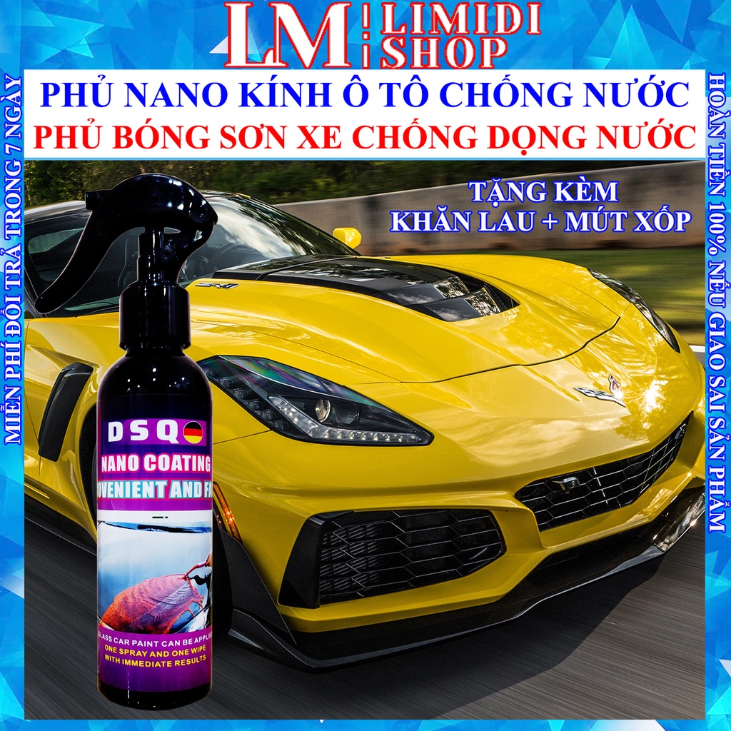 Bình Xịt Nano - Ceramic Wax - Phủ Nano Kính Ô tô - Phủ Bóng Xe - Xịt Bóng Xe Máy - Meguiars Ceramic Wax - DSQ