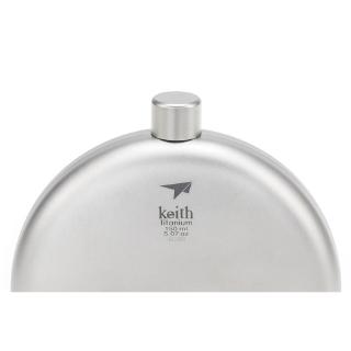 Keith Ti9302 - Bình Đựng Rượu Titanium Roud Flask