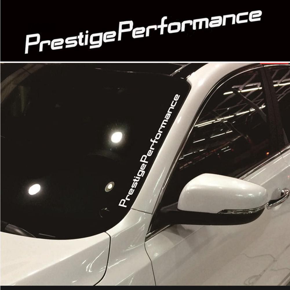 Đề can dán kính xe hơi in chữ Prestige Performance độc đáo