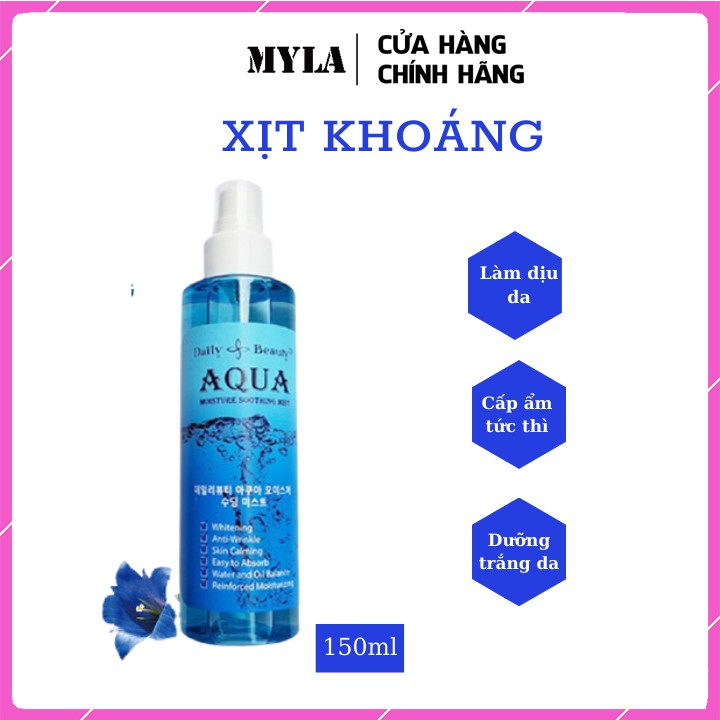 [HÀNG CHÍNH HÃNG] Xịt khoáng Daily Beauty Aqua Moisture Soothing Mist R&B Việt Nam