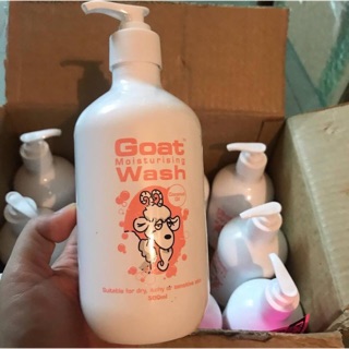 Sữa Tắm Sữa Dê Tươi GOAT Milk với Tinh Dầu Dừa 500ml của Úc - Goat Body Wash with Coconut Oil 500ml