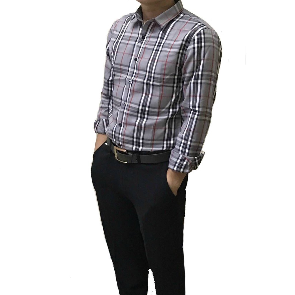 Áo sơ mi nam đẹp dài tay kẻ sọc hàn quốc cao cấp Kẻ F8888 BBR003