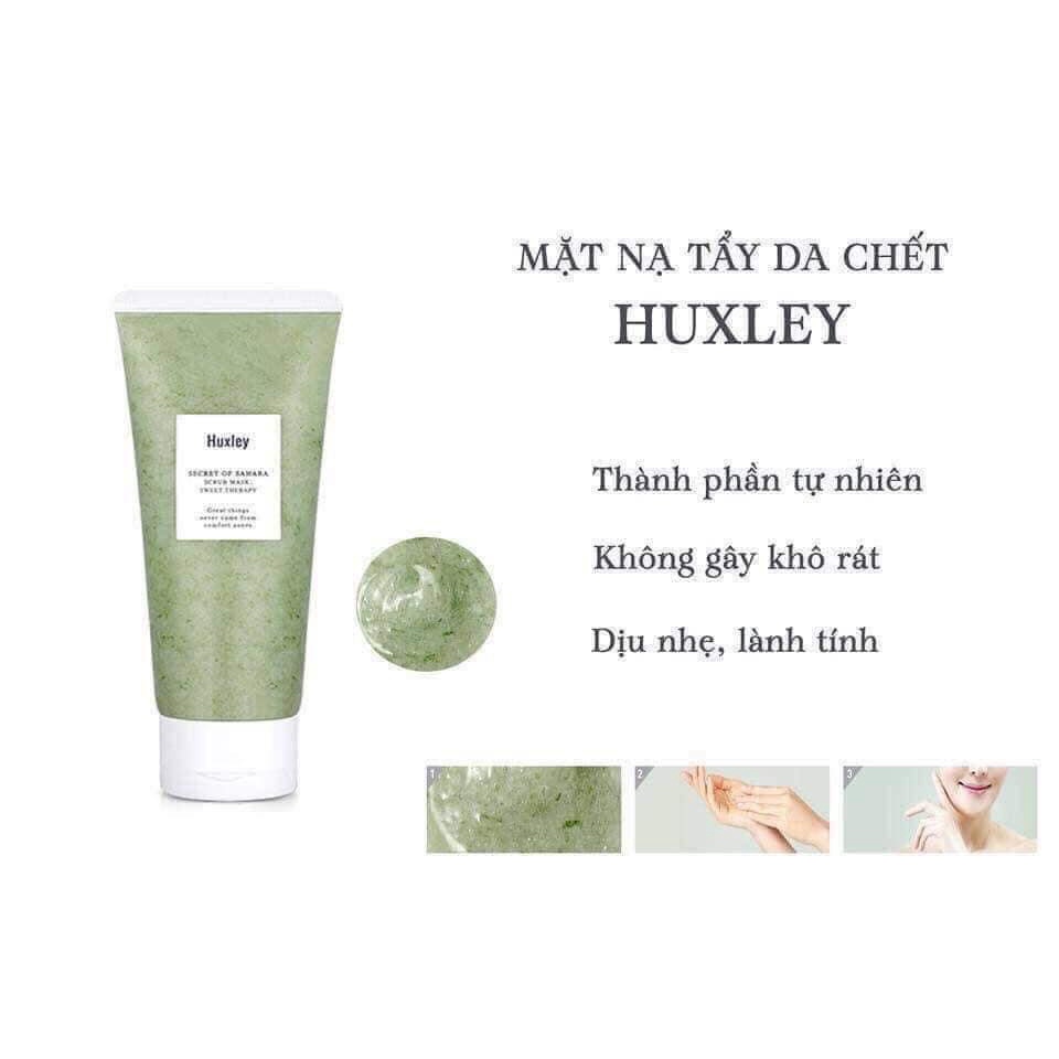 Tẩy tế bào chết mặt huxley scrub mask 120g, tẩy da chết huxley chiết xuất từ xương rồng