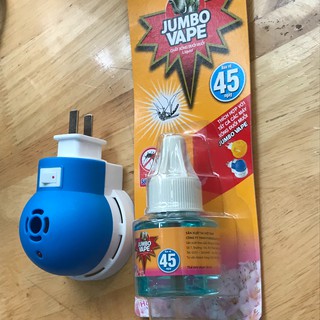 máy đuổi muỗi xông tinh dầu kèm Lọ tinh dầu jumbo Nhật