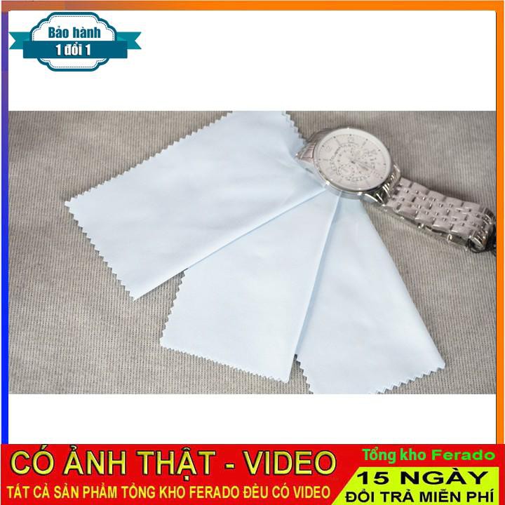 [ xả kho ] Khăn lau đồng hồ, lau màn hình laptop màu xanh